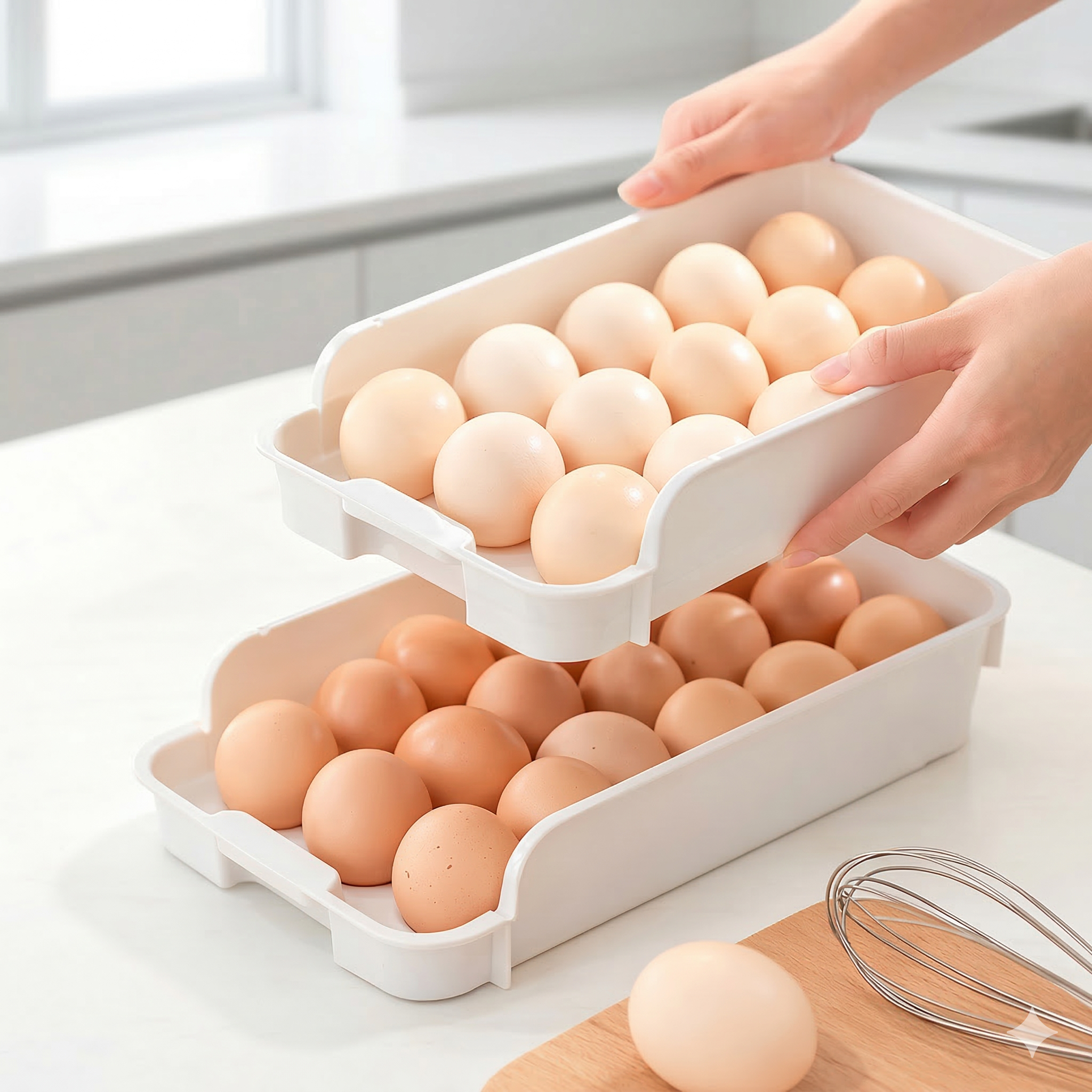 Egg Storage Organizer for Refrigerator